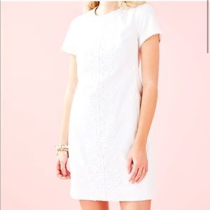 Lily Pulitzer white Maisie stretch shift dress